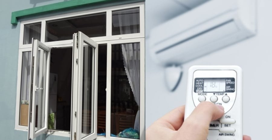 Việc đóng kín cửa, bật điều hòa tưởng lợi mà hóa hại.
