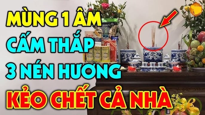 Thắp hương nên chọn mấy cây nhang cho phù hợp