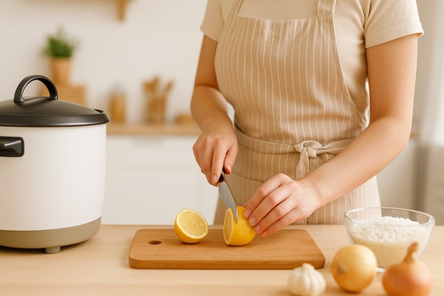 Mẹo nhỏ từ chanh – bí quyết đơn giản giúp giữ cơm ngon cho cả ngày bận rộn.