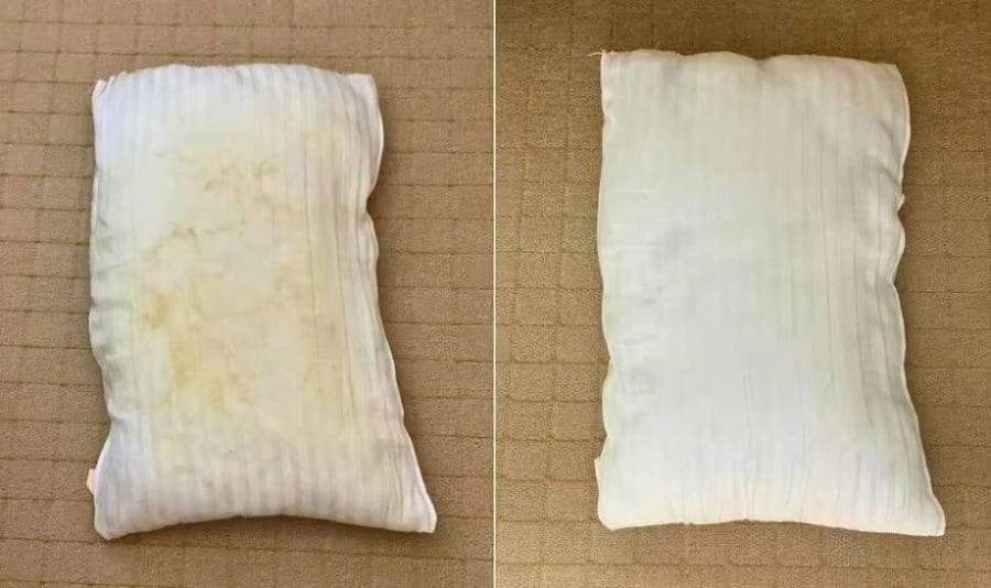 Gối dùng lâu ngày vàng ố: Đây là mẹo giặt trắng tinh như mới, không cần nước tẩy