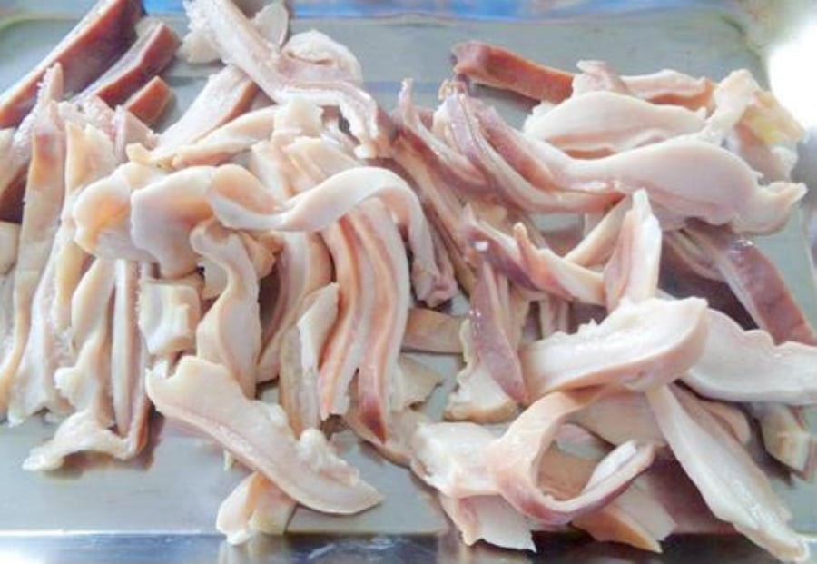 Dạ dày luộc giòn ngon