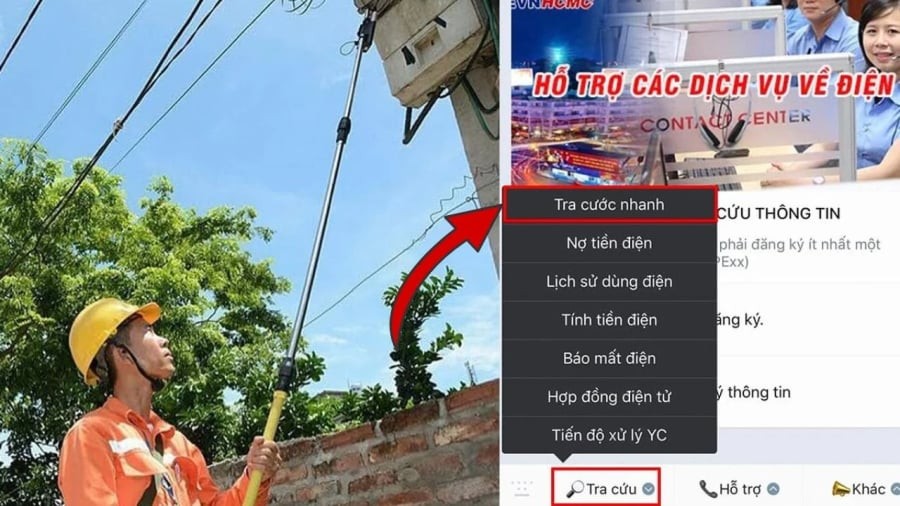 Nhấn nút này trên Zalo: Kiểm tra hóa đơn tiêu thụ theo tuần/tháng đơn giản, chính xác từng đồng