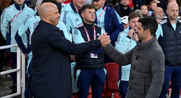 Mikel Arteta dành nhiều lời khen ngợi cho Arne Slot.