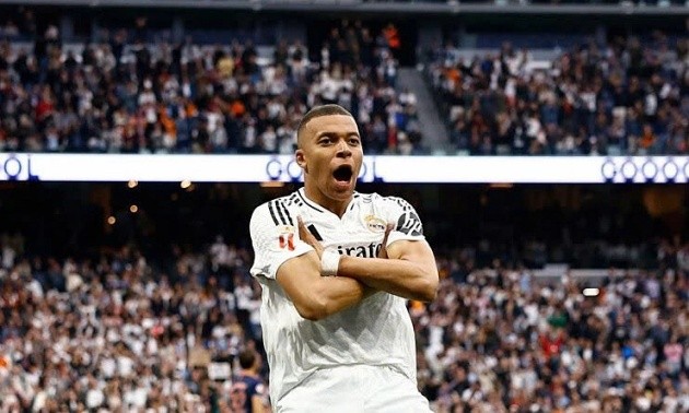 Mbappe tiếp tục ghi dấu ấn dù Real Madrid có mùa giải không thành công.
