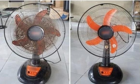 Bạn có thể tự chế dung dịch vệ sinh quạt cực kỳ đơn giản bằng cách pha giấm trắng và nước xả vải theo tỉ lệ vừa phải vào một bình xịt, sau đó lắc đều.