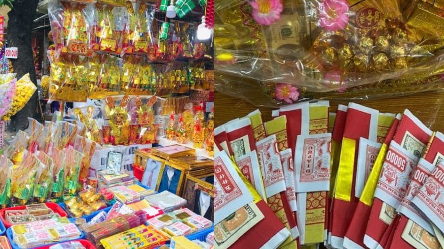 Vàng mã không nên để lâu trên ban thờ