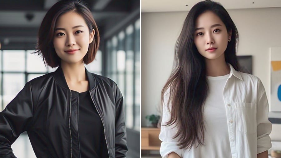 Tùy theo tỷ lệ gương mặt, chiều cao mà bạn có thể chọn độ dài tóc cho phù hợp.