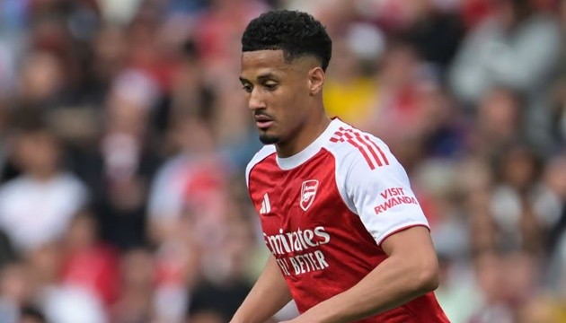 Mikel Arteta xác nhận chấn thương của William Saliba.