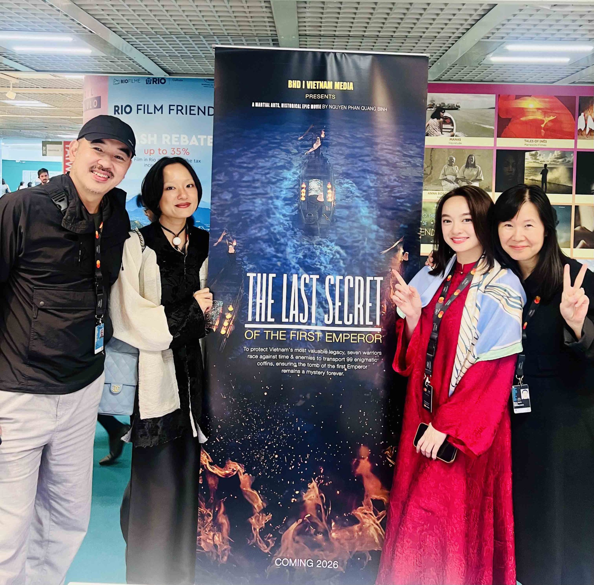 Kaity, Hồ Thu Anh, Bùi Thạc Chuyên cùng có mặt tại Cannes