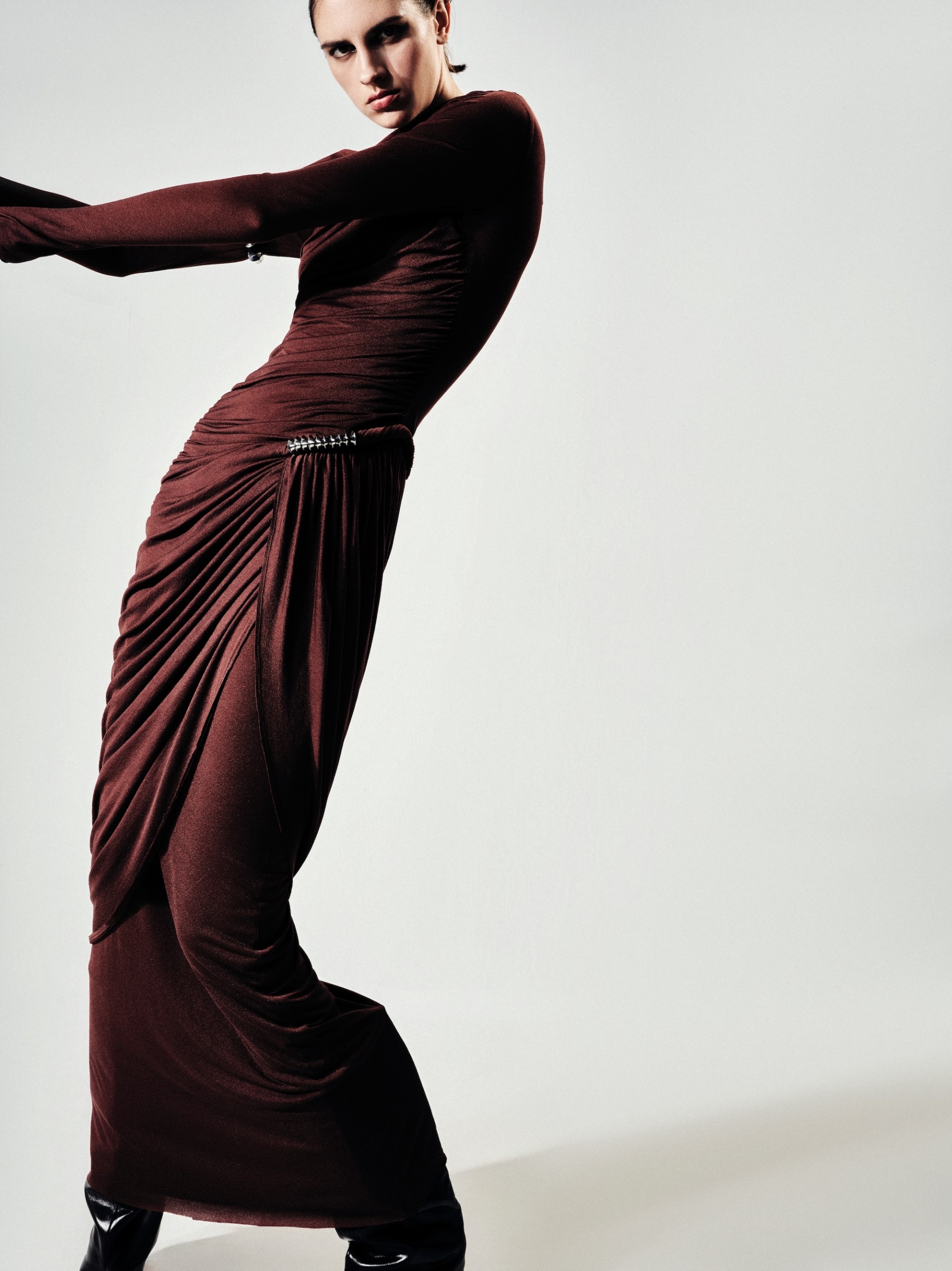 Thora Dress - Wine - LB4