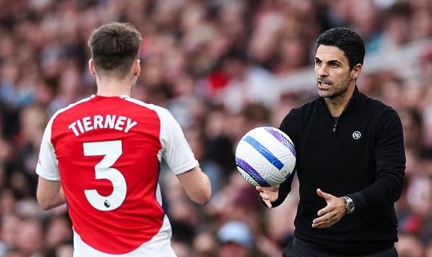 Kieran Tierney không phù hợp với chiến thuật của Mikel Arteta.