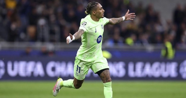 Barca vừa mới đạt thỏa thuận gia hạn với Raphinha.