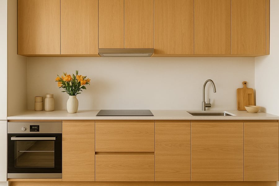 Không gian bếp ấm áp – nơi giữ lửa hạnh phúc và sự thịnh vượng cho cả gia đình.