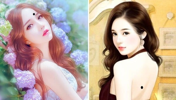 4 nốt ruồi may mắn