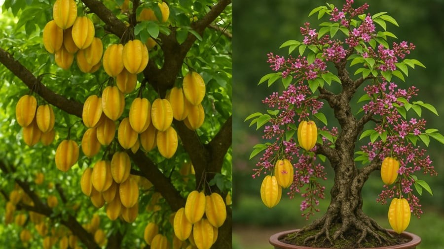 Cây khế nhỏ làm cảnh phù hợp với không gian nhà hiện đại