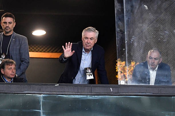 Ancelotti dự khán trận đấu của Botafogo.
