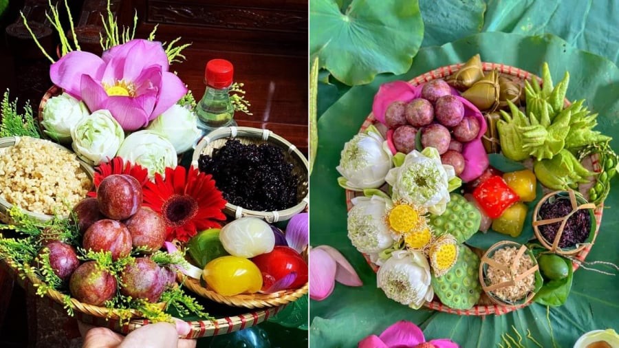 Vào dịp Tết Đoan Ngọ, gia chủ có thể lựa chọn các loại hoa, các loại quả có ý nghĩa tốt đẹp để dâng lên thần linh, tổ tiên.
