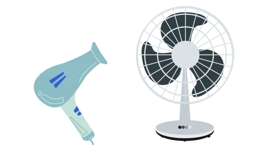 Máy sấy tóc khá hữu hiệu cho bạn