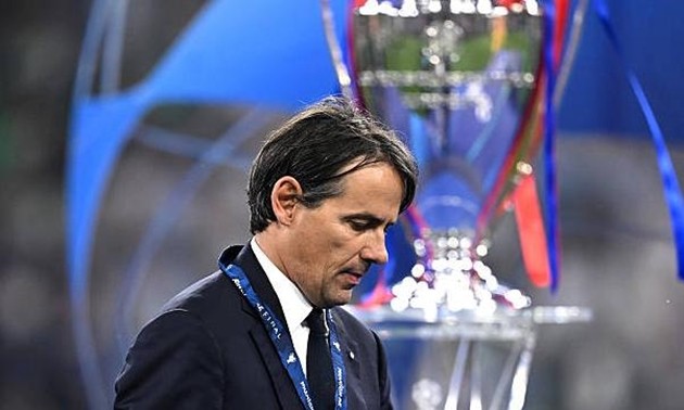 Simone Inzaghi có thể rời Inter Milan sau trận thua PSG.