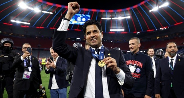 Chủ tịch PSG tự hào với chức vô địch lịch sử. 