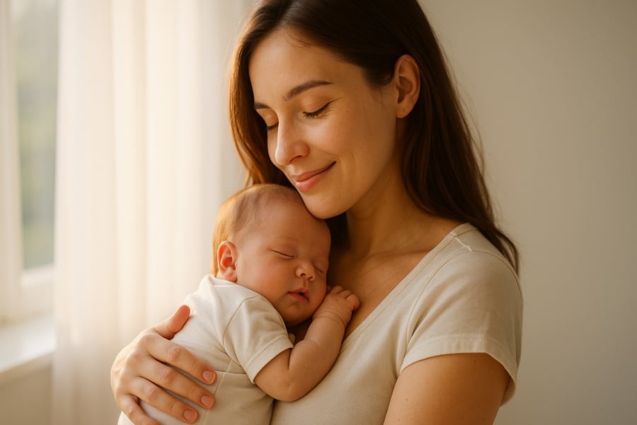 Tình yêu đầu đời: Giai đoạn 0–1 tuổi, trẻ cần sự hiện diện và ôm ấp từ cha mẹ.