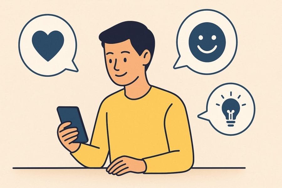 Người có EQ cao luôn biết điều tiết cảm xúc và chia sẻ đúng lúc, đúng cách.