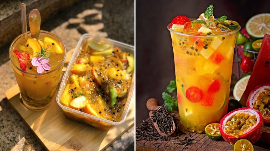 Trà trái cây nhiệt đới tự pha tại nhà vừa thơm ngon, vừa đảm bảo vệ sinh.