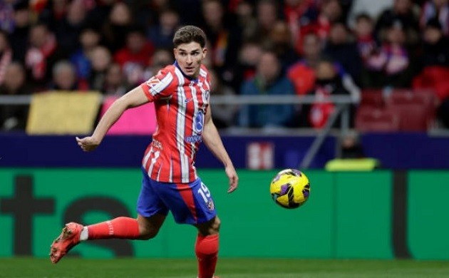 Alvarez trong màu áo Atletico Madrid.