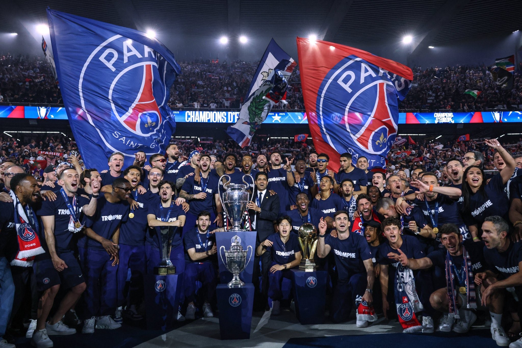 PSG chinh phục đỉnh cao bóng đá Châu Âu