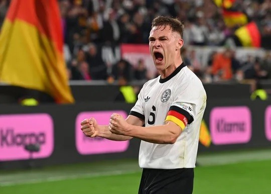 Kimmich đã cán mốc 100 trận cho tuyển Đức.