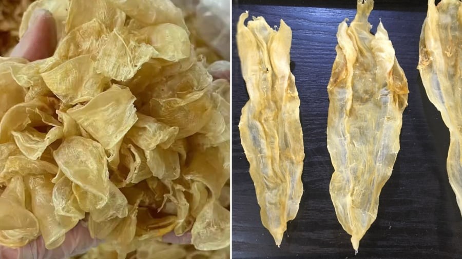 Bong bóng cá phơi khô là sản phẩm có giá thành cao. Tuy nhiên, tùy theo loại cá mà giá của sản phẩm sẽ khác nhau.