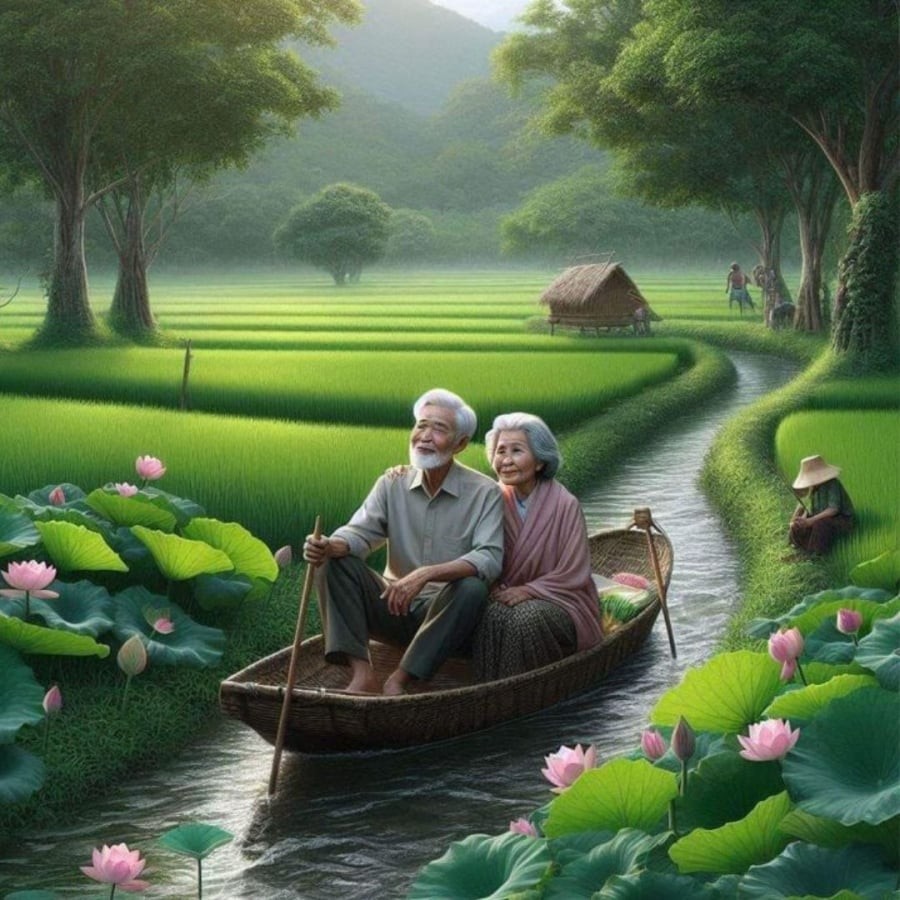 Người già trong gia đình phản ánh nghiệp phước
