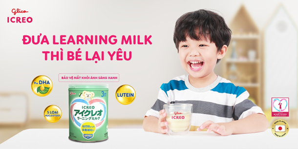 Sữa Glico ICREO sở hữu hệ dưỡng chất cân bằng, vị thơm ngon, chuẩn gu bé yêu!