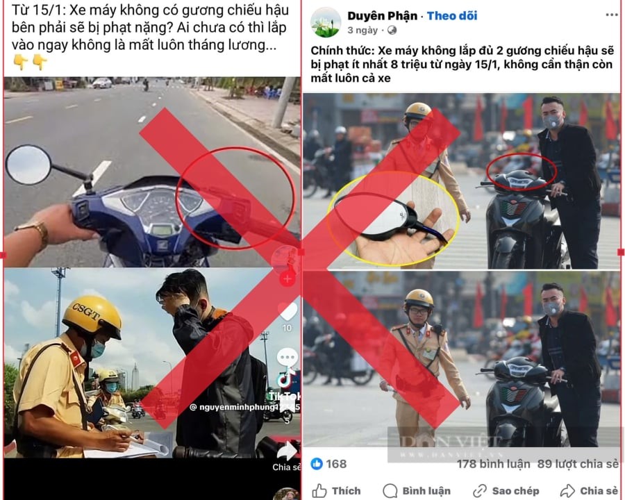 Theo quy định thì chỉ thiếu gương bên trái hoặc có gương bên trái nhưng lắp sai không tác dụng thì mới bị phạt, còn gương bên phải không bắt buộc phải có.