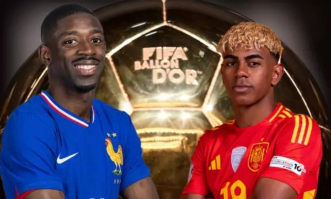 Dembele và Yamal là 2 ƯCV nặng ký cho giải thưởng Quả bóng vàng.