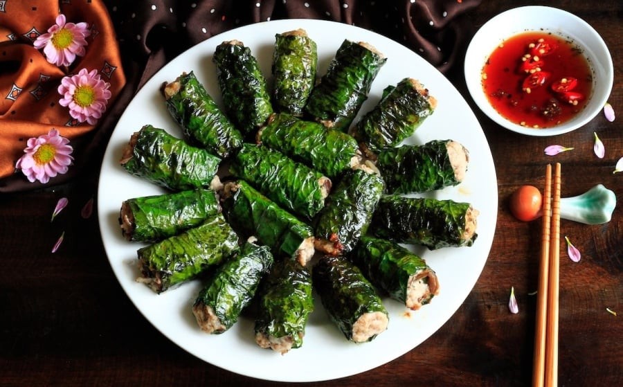 Cách cuốn chả lá lốt ngon