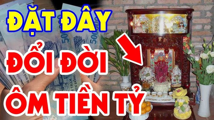 3 dấu hiệu phát tài trên bàn thờ