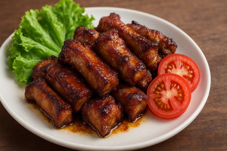 Món sườn heo rim cháy cạnh hấp dẫn, món ăn yêu thích của mọi nhà.