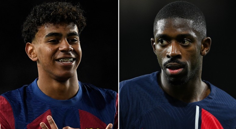 Ousmane Dembele từng tập luyện cùng Lamine Yamal ở Barcelona.