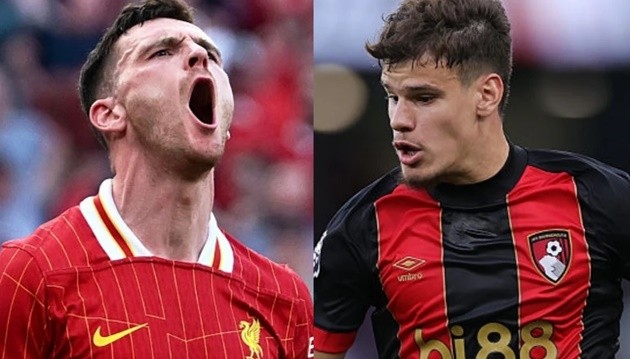 Đã đến lúc Robertson phải ra đi khi Liverpool theo đuổi Kerkez
