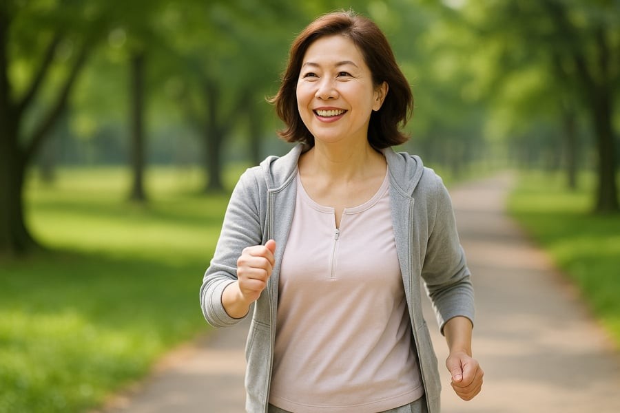 Tập thể dục vừa sức mỗi ngày giúp lá gan khỏe mạnh, phòng ngừa biến chứng gan nhiễm mỡ.