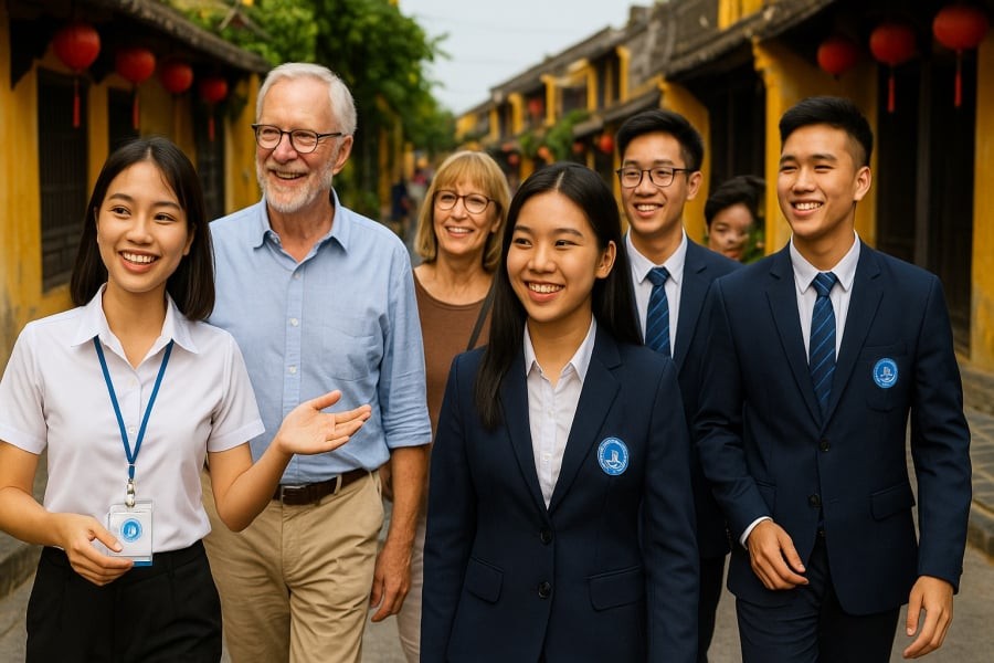 Sinh viên ngành du lịch tự tin dẫn tour, kiếm thu nhập cao ngay khi còn học.