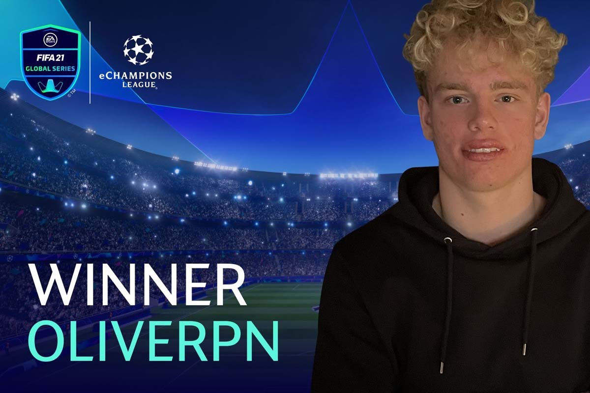 Oliver lên ngôi vô địch ở tựa game FIFA