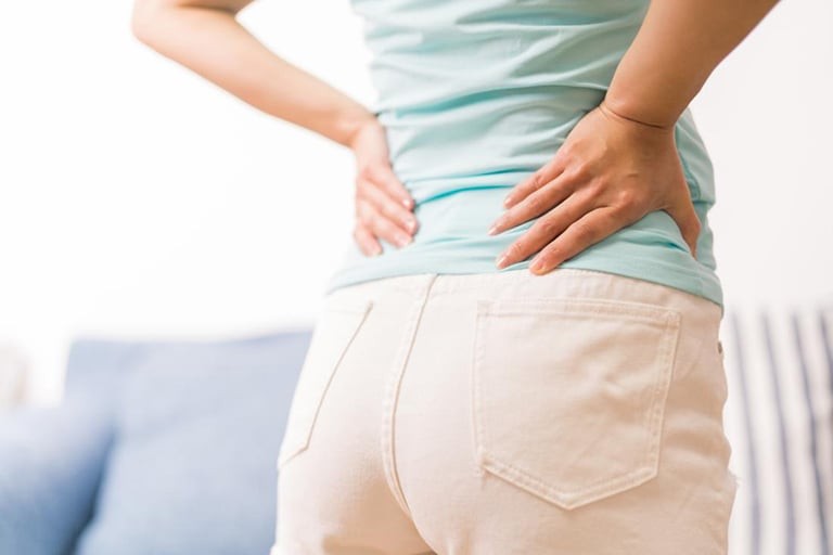 Đau lưng hoặc đau hai bên hông vào buổi tối