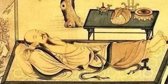 Câu này có nghĩa là khi ngủ, không nên quay đầu về hướng Bắc và đặt chân về hướng Nam.