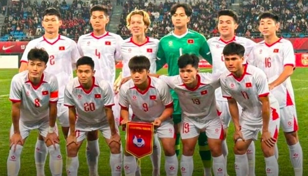U23 Việt Nam tại giải Tứ hùng ở Trung Quốc.
