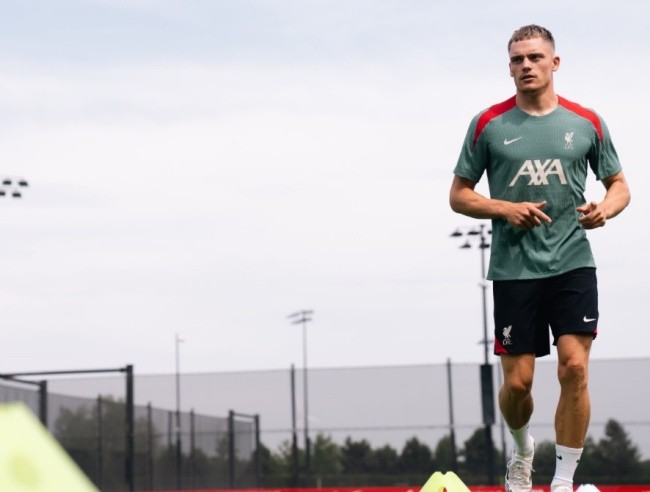 Wirtz trong màu áo Liverpool.