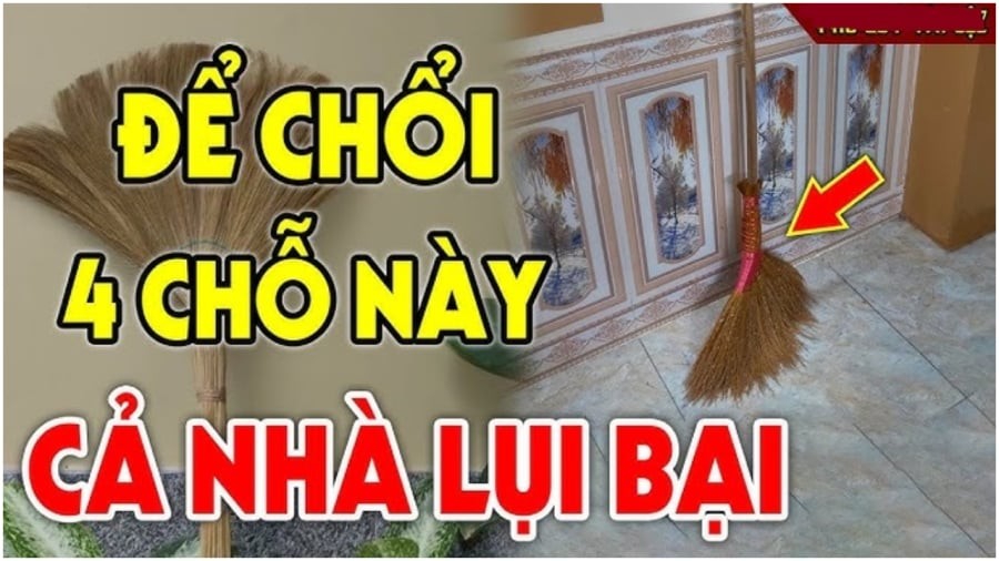 Đặt chổi vị trí này tán lộc