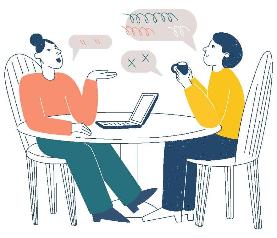 Trong một cuộc trò chuyện, bạn không nên đặt ra quá nhiều câu hỏi, cũng không nên quá bị động, không biết gợi chuyện.