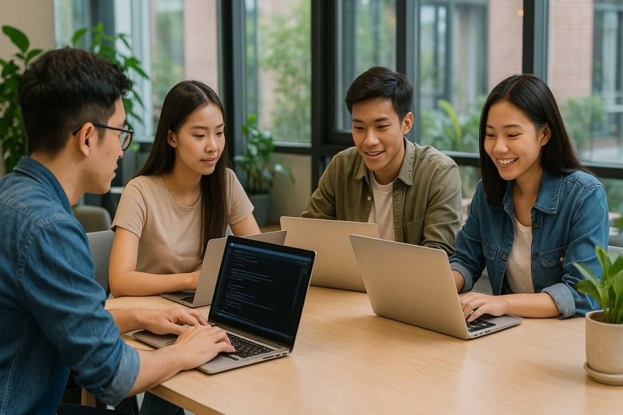 Sinh viên ngành công nghệ thông tin – lựa chọn của thời đại số, lương cao, dễ xin việc.